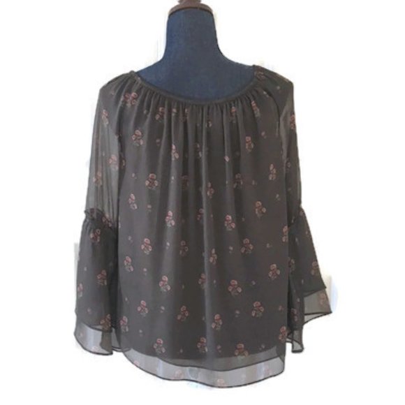 White House Black Market Sheer Boho Festival Top - Picture 4 of 8